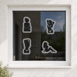 Damen-Silhouetten – Vogelretter-Set mit 11 Motiven